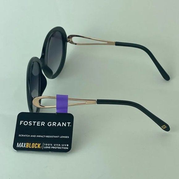 SG00750 Maxblock Sunglasses For Women Round, 100% UVA-UVB Protection, Black Gold - Picture 5 of 6